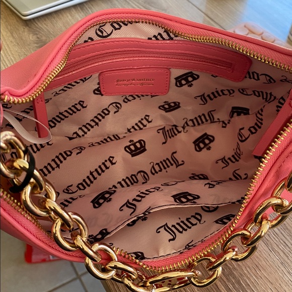 SOLD! Juicy Couture Exclusive Pink Lemonade Hold Up Hobo - Picture 11 of 12